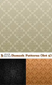 Vectors - Damask Patterns (Set 5)