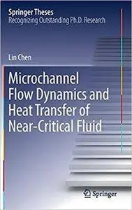 Microchannel Flow Dynamics and Heat Transfer of Near-Critical Fluid