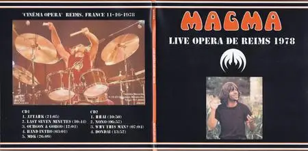 Magma - Live Opéra De Reims 1978 (1998) [Japanese Tachika Mini-LP Sleeve]