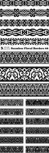 Vectors - Seamless Floral Borders 68