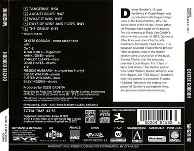 Dexter Gordon - Tangerine (1975)