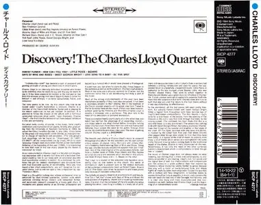 Charles Lloyd - Discovery! (1964) {2014 Japan Jazz Collection 1000 Columbia-RCA Series SICP 4277}