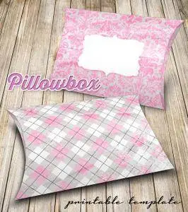 CreativeMarket - Printable Pillowbox Pink