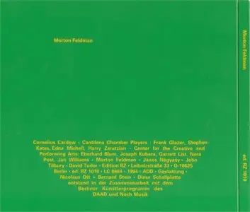 Morton Feldman - RZ 1010 (1994)