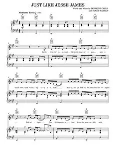 Just Like Jesse James - Cher, Desmond Child, Diane Warren (Piano-Vocal-Guitar)