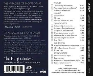 Andrew Lawrence-King, The Harp Consort - Gautier de Coincy: Miracles of Notre-Dame (2003)