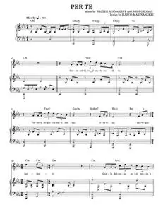 Per te - Josh Groban (Piano Vocal)
