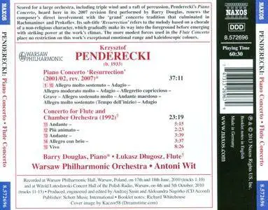 Barry Douglas, Łukasz Długosz, Antoni Wit - Penderecki: Piano Concerto 'Resurrection', Flute Concerto (2013) (Repost)