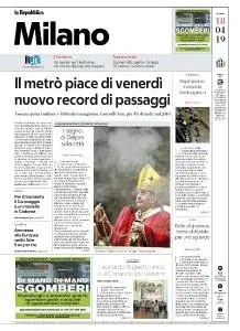 la Repubblica Milano - 18 Aprile 2019