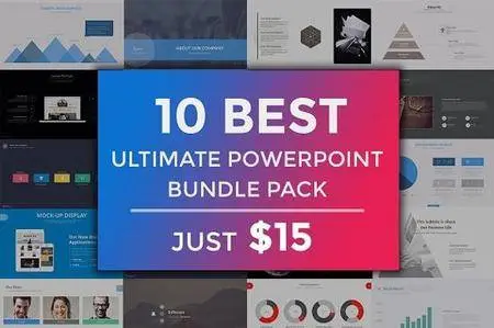 CreativeMarket - 10 Powerpoint Bundle