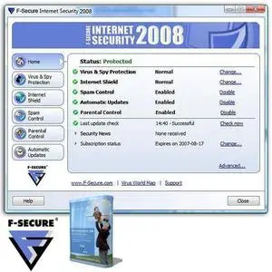 F-Secure Internet Security 2008 v8.00 Build 101 (Reupload)