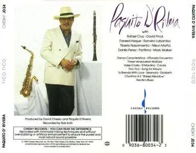 Paquito d'Rivera - Tico! Tico! (1989) {Chesky Records}