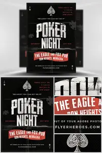Flyer PSD - Vintage Style Poker
