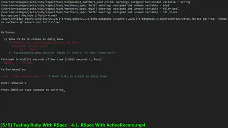 TutPlus - Testing Ruby With RSpec (2014)
