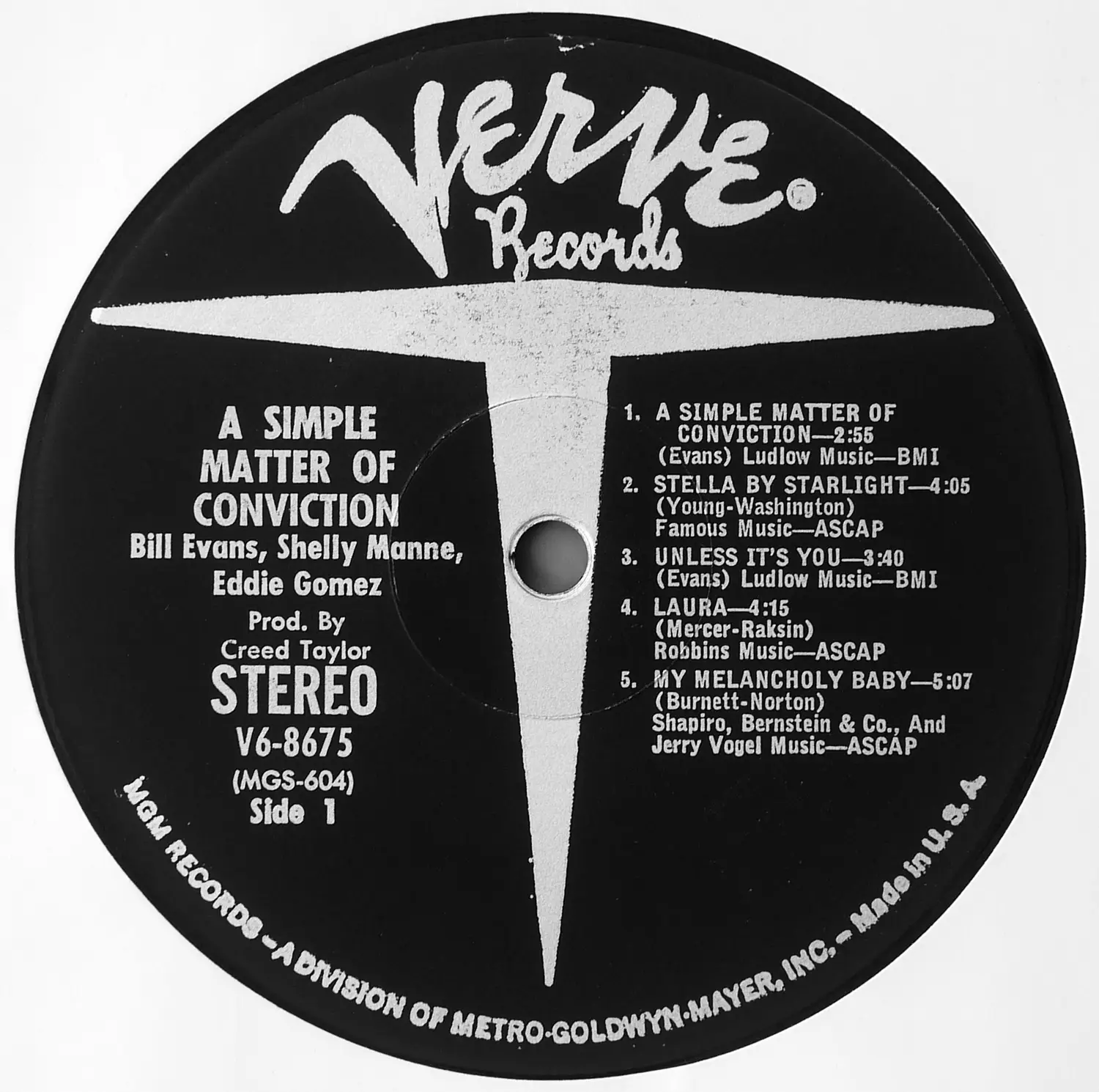 Bill Evans - A Simple Matter of Conviction (US Original) Vinyl rip in 24 Bit/96 Khz + CD-format
