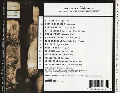 VA - Rare On Air Vol. 2 - Live Sessions From KCRW's Morning Becomes Eclectic (Mammoth MR0107-2) (US 1995)