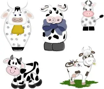 Cows - Clipart for Photoshop 