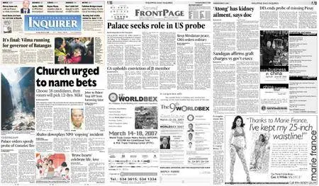 Philippine Daily Inquirer – March 13, 2007