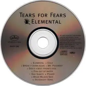 Tears for Fears - Elemental (1993) [Japanese Press]