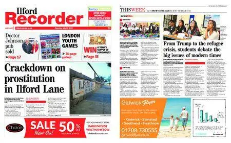 Ilford Recorder – July 13, 2017