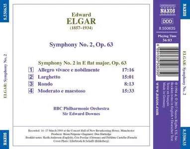 Edward Downes, BBC Philharmonic - Edward Elgar: Symphony No. 2 (1994)