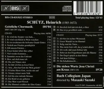 Masaaki Suzuki, Bach Collegium Japan - Heinrich Schütz: Geistliche Chormusik (1997)