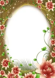 Frame for Photoshop - Floral fantasy
