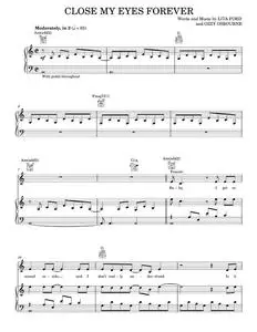 Close My Eyes Forever - Lita Ford, Ozzy Osbourne, Ozzy Osbourne with Lita Ford (Piano-Vocal-Guitar)