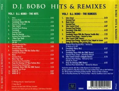 D.J. Bobo - Hits & Remixes - Millenium Collection (1999) [2CD, Berger Music AG 5944]