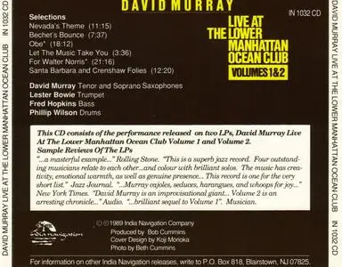 David Murray - Live at The Lower Manhattan Ocean Club, Volumes 1 & 2 (1977) {India Navigation IN1032CD rel 1989}