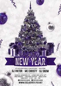 New Year Party 2018 - Seasonal A5 Flyer Template