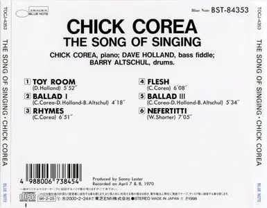 Chick Corea - The Song Of Singing (1970) {Toshiba} [Repost]