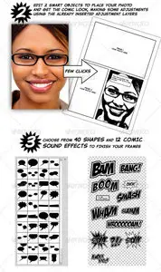 GraphicRiver Comic Book Creation Kit Black & White