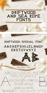 CreativeMarket - Driftwood & Sea Rope fonts