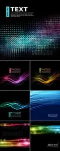 Dark Abstract Backgrounds Vector 5