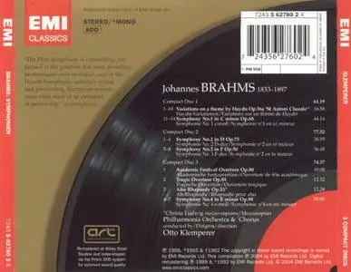 Otto Klemperer - Brahms: Symphonies Nos. 1-4 (2004)