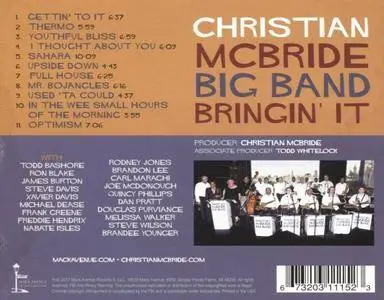Christian McBride Big Band - Bringin' It (2017) {Mack Avenue}