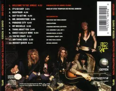 Guns N' Roses - Appetite For Destruction (1987) [MFSL, UDCD 699]