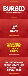 Burgid - Handwritten Font 2XGBADC