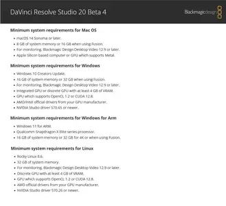 Blackmagic Design DaVinci Resolve Studio 20.0b4