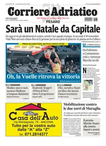 Corriere Adriatico Pesaro - 18 Novembre 2024