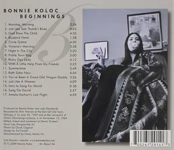 Bonnie Koloc - Beginnings (2009)