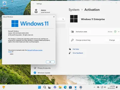 Windows 11 Enterprise 24H2 Build 26100.2033 (No TPM Required) Preactivated Multilingual October 2024