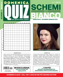 Domenica Quiz Schemi in Bianco N.11 - Dicembre 2024 - Gennaio 2025