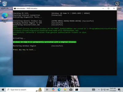 Windows 10 22H2 build 19045.6093 AIO 16in1 (x64) Multilingual Preactivated July 2025