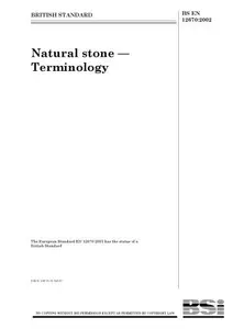 BS-EN-12670-2002: Natural stone-Terminology