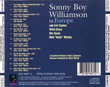 Sonny Boy Williamson - In Europe (1995)