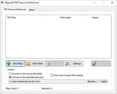 Mgosoft PDF Password Remover 9.9.6