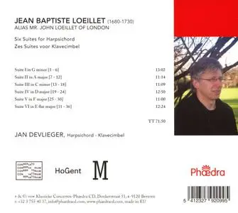 Jan Devlieger - Loeillet: 6 Suites for Harpsichord (2018)