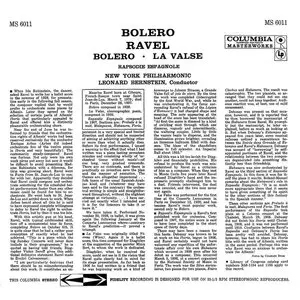 Leonard Bernstein & New York Philharmonic – Ravel. Bolero, la Valse, Rapsodie Espagnole (1961)